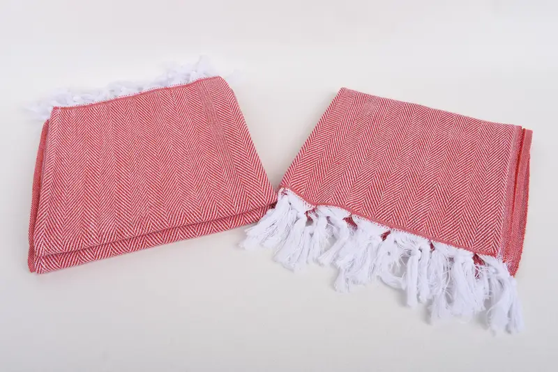 Wedding Gift, Turkish Hand Towel, Bachelorette Party Favor, 36x18 Cotton Herringbone Towel, Travel Towel, Bridesmaid Gifts, Wedding Hand Made Gift - 7