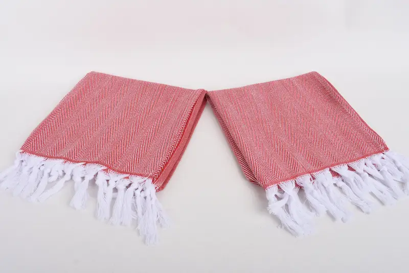 Wedding Gift, Turkish Hand Towel, Bachelorette Party Favor, 36x18 Cotton Herringbone Towel, Travel Towel, Bridesmaid Gifts, Wedding Hand Made Gift - 6
