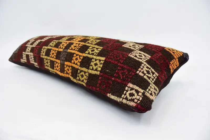 12x36 Red Pillow Cover, Christmas Cushion Cover, Pillow Sham, Toss Cushion Cover, Antique Pillows, Kilim Pillow Cover, Turkish Pillow - 5