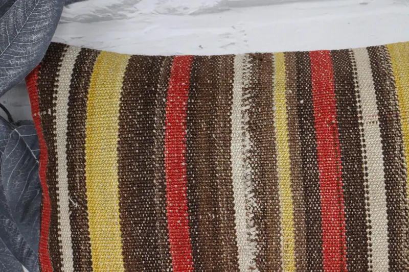 10x20 Red Pillow Case, Pillow Cover, Kilim Cushion Sham, Office Chair Cushion, Turkish Pillow, Cozy Throw Pillow Cover, Boho Pillow Sham Cover - 2