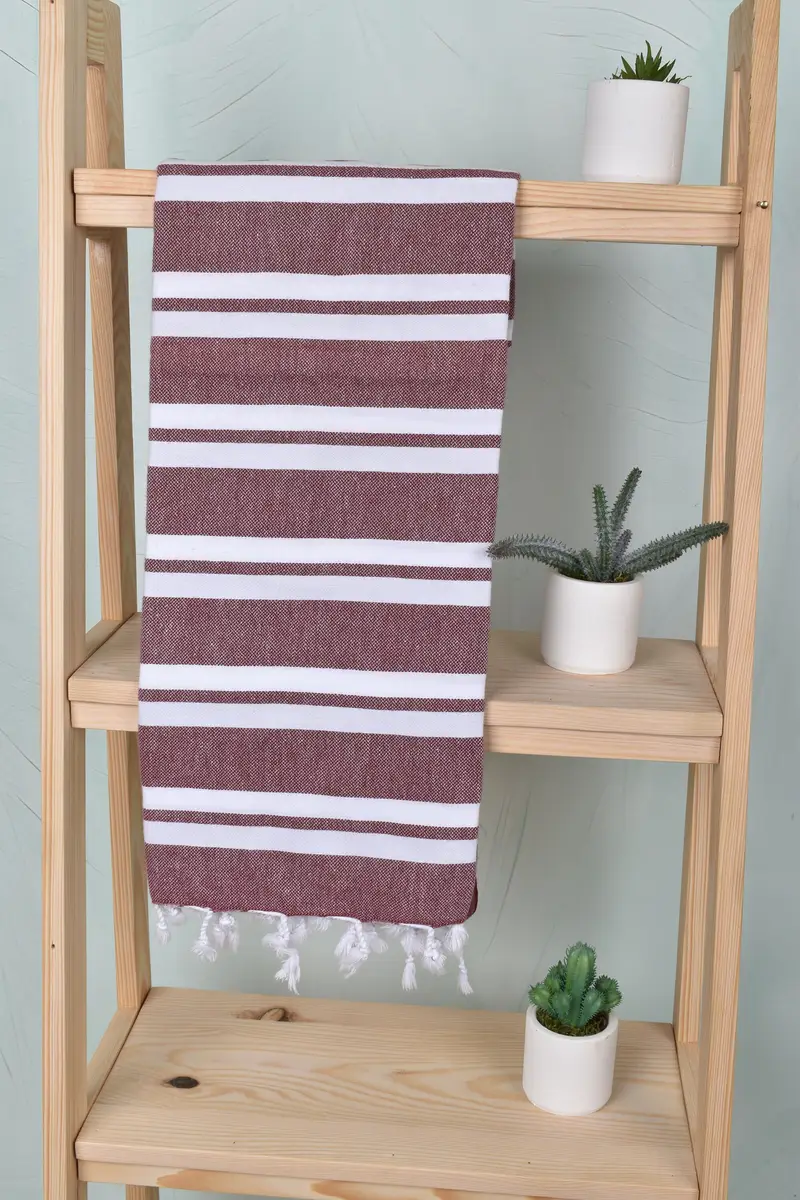 Custom Gifts, Bachelorette Gifts, Monogram Turkish Towel, 70x40 Cotton Striped Towel, Fouta towel, Luxury Turkish beach towel for summer vacation - 8