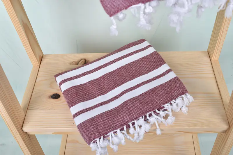 Custom Gifts, Bachelorette Gifts, Monogram Turkish Towel, 70x40 Cotton Striped Towel, Fouta towel, Luxury Turkish beach towel for summer vacation - 5
