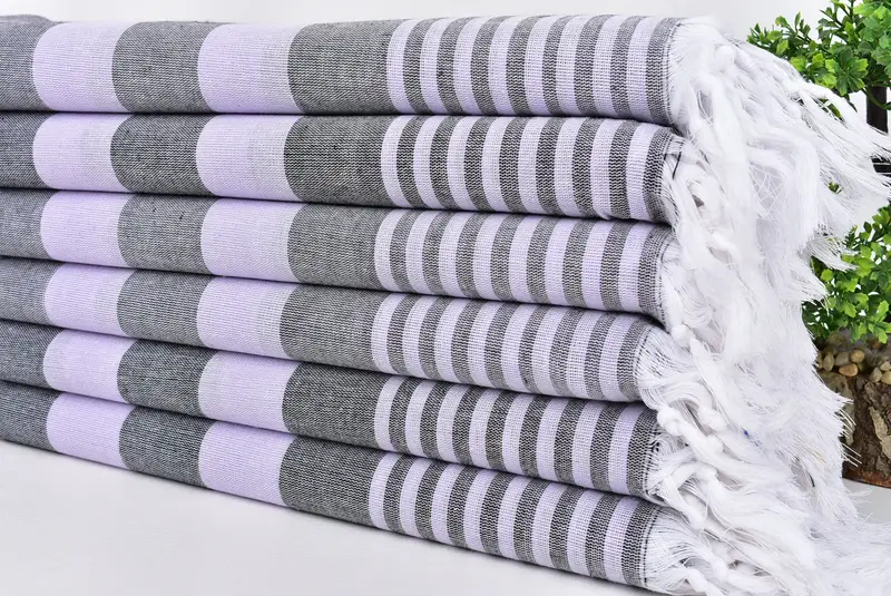 Eco-Friendly Turkish Towel, Personalized Wedding Gift, Peshtemal Towel, 68x36 Cotton Striped Towel, Cotton towel, Personalized Gifts, Employee Gifts - 3
