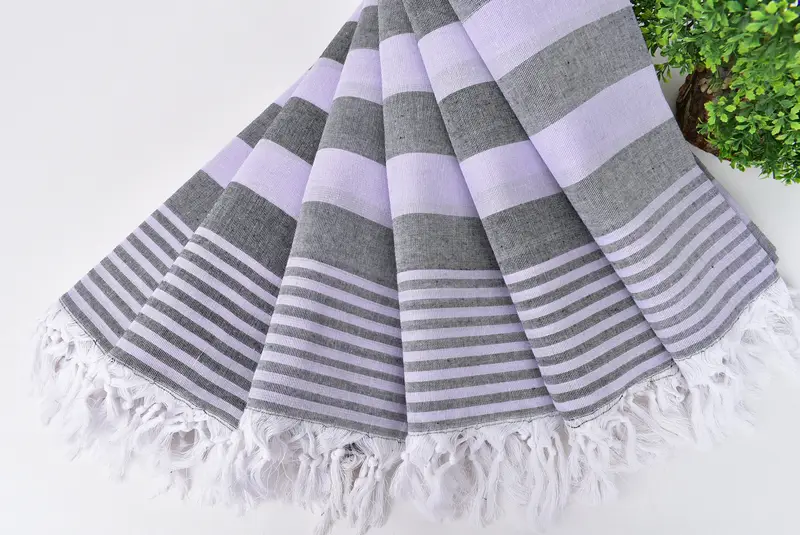 Eco-Friendly Turkish Towel, Personalized Wedding Gift, Peshtemal Towel, 68x36 Cotton Striped Towel, Cotton towel, Personalized Gifts, Employee Gifts - 4
