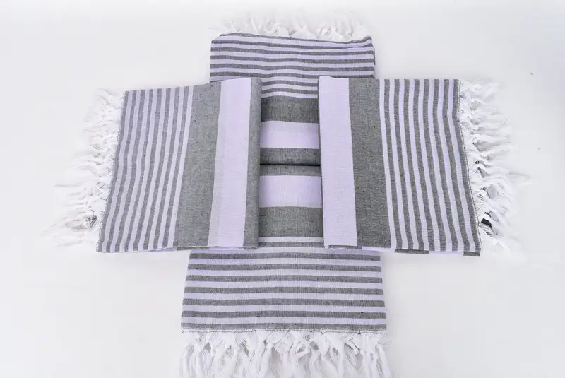 Eco-Friendly Turkish Towel, Personalized Wedding Gift, Peshtemal Towel, 68x36 Cotton Striped Towel, Cotton towel, Personalized Gifts, Employee Gifts - 6