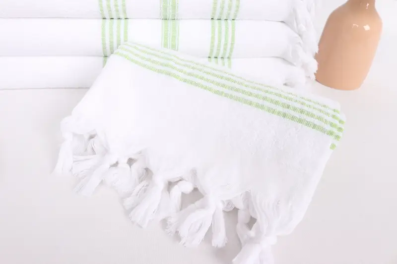 Personalized Gift, Maid Of Honor Gift, 40x18 Cotton Striped Terry Towel, Travel Towel, Best Wedding Gift, Personalized Gifts, Monogram Kitchen Towel - 4