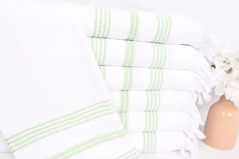Personalized Gift, Maid Of Honor Gift, 40x18 Cotton Striped Terry Towel, Travel Towel, Best Wedding Gift, Personalized Gifts, Monogram Kitchen Towel - 1