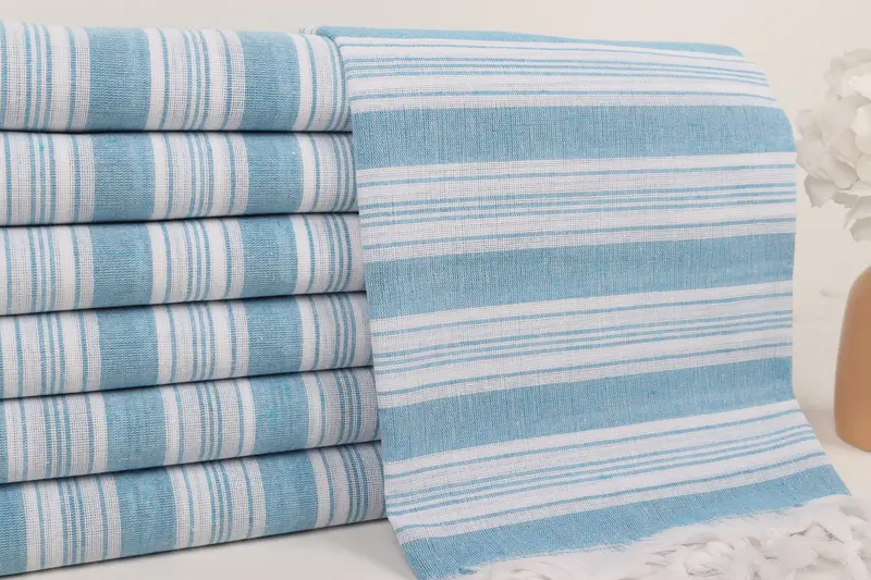 Peshtemal Towel USA, 70x40 Cotton Striped Towel, Peshtemal Towel, Organic Cotton Towel, Best Beach Towel, Custom Towel, Maid Of Honor Gift - 2