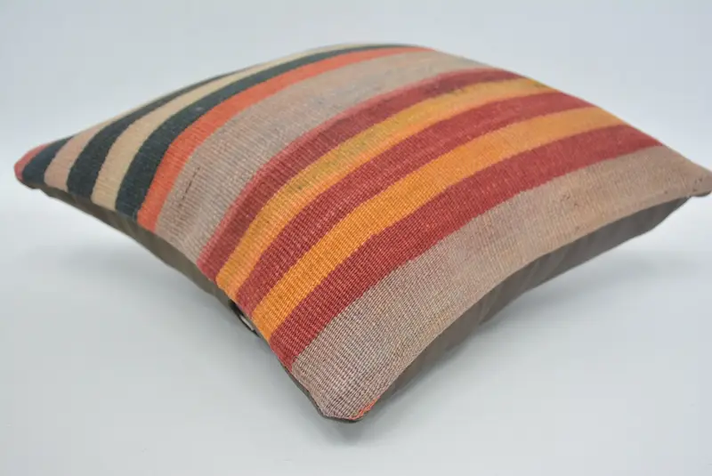 Kilim Pillow, 12x12 Red Pillow Sham, Vintage Kilim Pillow, Pattern Throw Pillow Case, Luxury Pillow Sham, Pillow, Handmade Kilim Cushion - 6