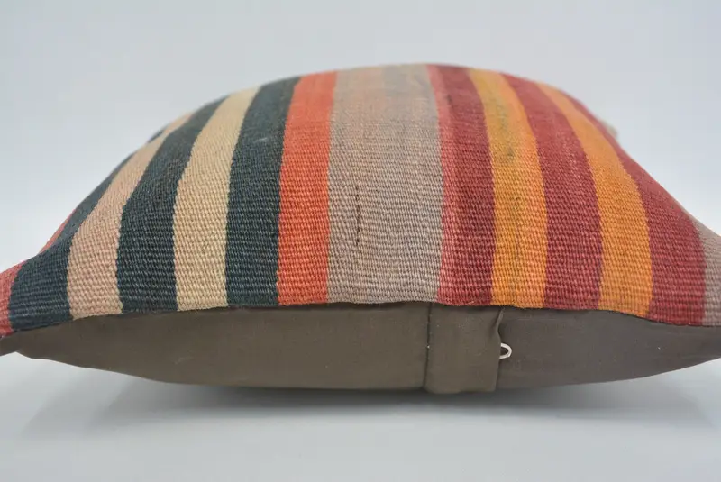Kilim Pillow, 12x12 Red Pillow Sham, Vintage Kilim Pillow, Pattern Throw Pillow Case, Luxury Pillow Sham, Pillow, Handmade Kilim Cushion - 5