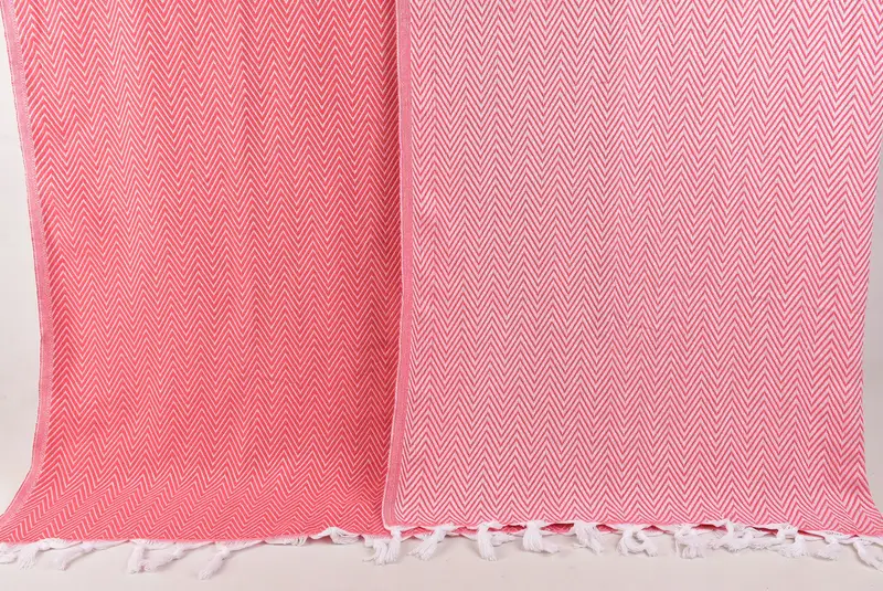 96x80 Cotton Chevron Towel, Valentines Gift, Girl Trip Party Favor, Monogram Blanket, Turkish Towel Blanket, Decorative Blanket, Bedspread - 8