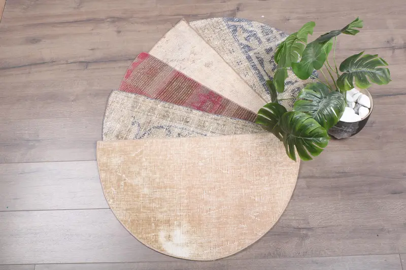 Çevre dostu, makinede yıkanabilir 18x30 inç el yapımı Türk Kilim halısı, paspas