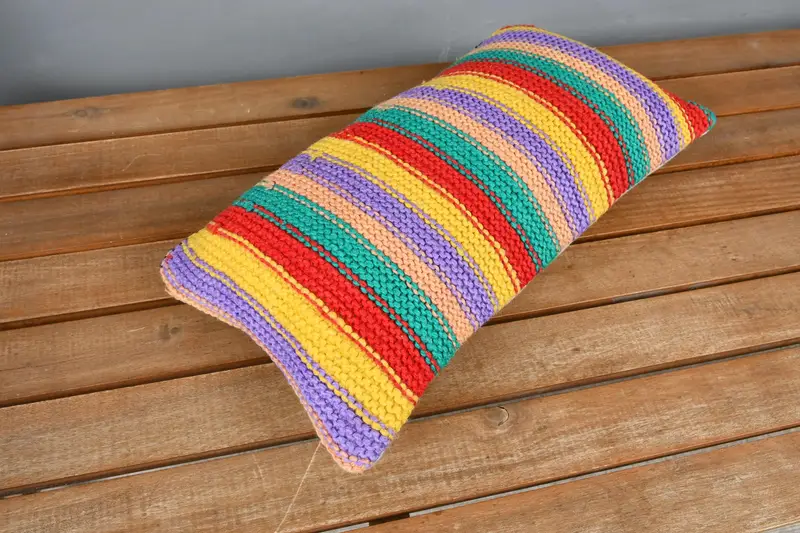 Antique Pillows, 8x16 Rainbow Pillow Cover, Turkish Pillow, Cushion, Vintage Pillow Sham, Decorative Cushion, Interior Designer Pillow - 2