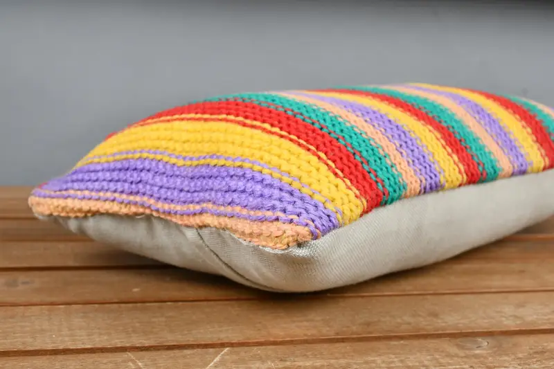 Antique Pillows, 8x16 Rainbow Pillow Cover, Turkish Pillow, Cushion, Vintage Pillow Sham, Decorative Cushion, Interior Designer Pillow - 3