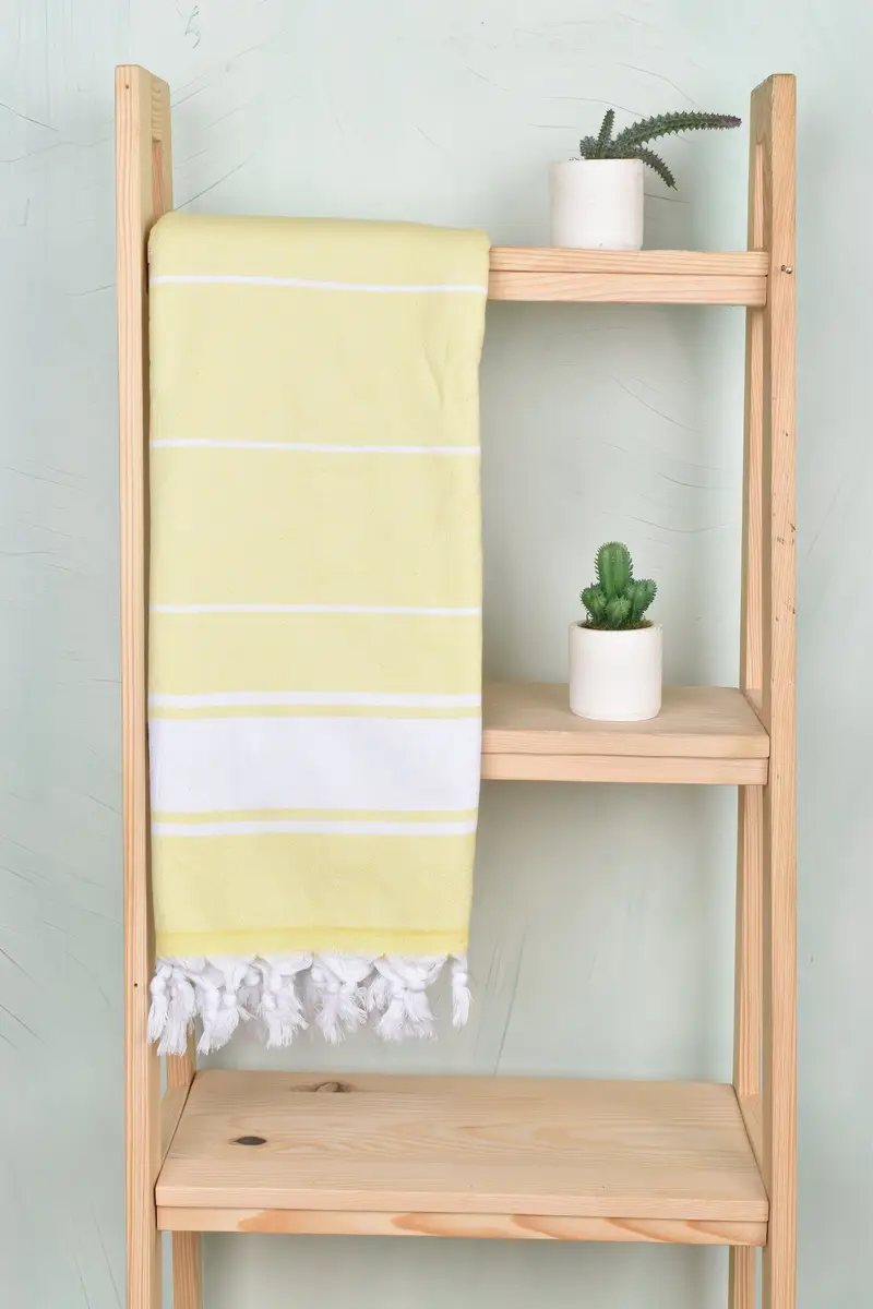 Best Beach Towel, Fringed Turkish towel for poolside, 68x36 Cotton Striped Terry Towel, Travel towel, Bridal Party Gifts, Personalized Gifts - 8