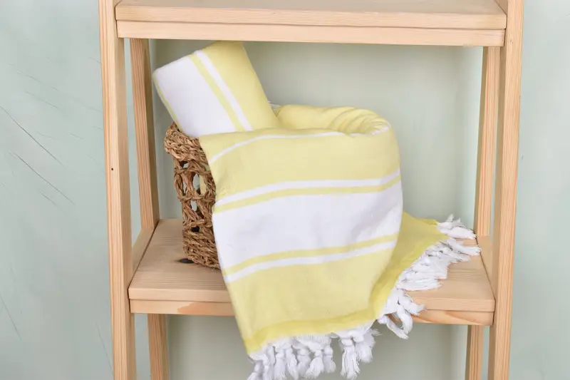 Best Beach Towel, Fringed Turkish towel for poolside, 68x36 Cotton Striped Terry Towel, Travel towel, Bridal Party Gifts, Personalized Gifts - 4