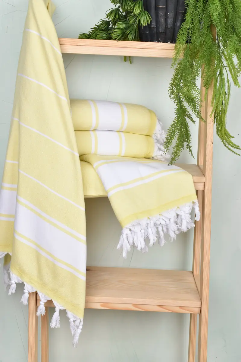 Best Beach Towel, Fringed Turkish towel for poolside, 68x36 Cotton Striped Terry Towel, Travel towel, Bridal Party Gifts, Personalized Gifts - 6