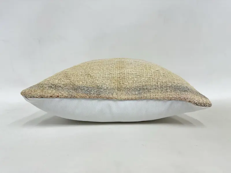 16x16 Beige Pillow Cover, Interior Designer Pillow, Natural Cushion Cover, Pillow for Couch, Boho Pillow Sham Cover, Pillow - 5