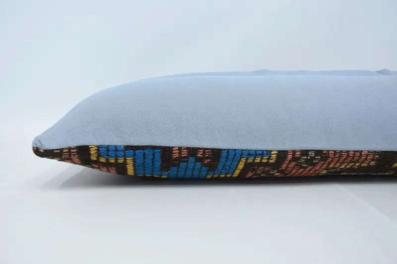 Handmade Kilim Cushion, 12x48 Red Cushion Cover, Throw Kilim Pillow, Pillow Cover, Ethnical Kilim Rug Pillow, Decorative Cushion - 6