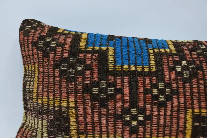Handmade Kilim Cushion, 12x48 Red Cushion Cover, Throw Kilim Pillow, Pillow Cover, Ethnical Kilim Rug Pillow, Decorative Cushion - 2
