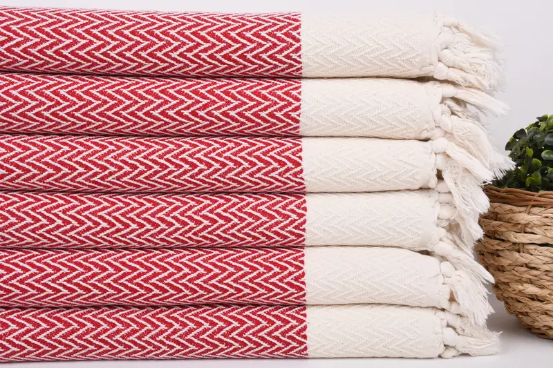 Monogram Hand Towel, Gift For Coworker, Monogrammed Hand Towel, Best Friend Wedding Gift, 34x18 Cotton Zigzag Design Towel, Personalized Hand Towel - 2