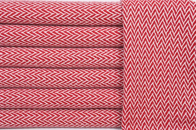 Monogram Hand Towel, Gift For Coworker, Monogrammed Hand Towel, Best Friend Wedding Gift, 34x18 Cotton Zigzag Design Towel, Personalized Hand Towel - 1
