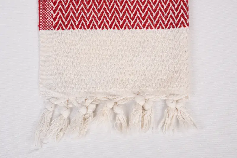 Monogram Hand Towel, Gift For Coworker, Monogrammed Hand Towel, Best Friend Wedding Gift, 34x18 Cotton Zigzag Design Towel, Personalized Hand Towel - 3