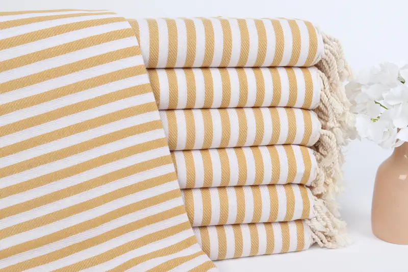 Peshtemal Towel, Summer Gift, 70x40 Cotton Striped Towel, Embroidery Towels, Turkish Bath Towel USA, Personalized Towel, Custom Beach Towel - 1