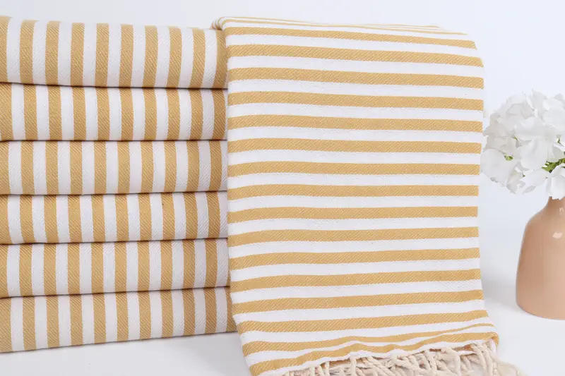 Peshtemal Towel, Summer Gift, 70x40 Cotton Striped Towel, Embroidery Towels, Turkish Bath Towel USA, Personalized Towel, Custom Beach Towel - 2