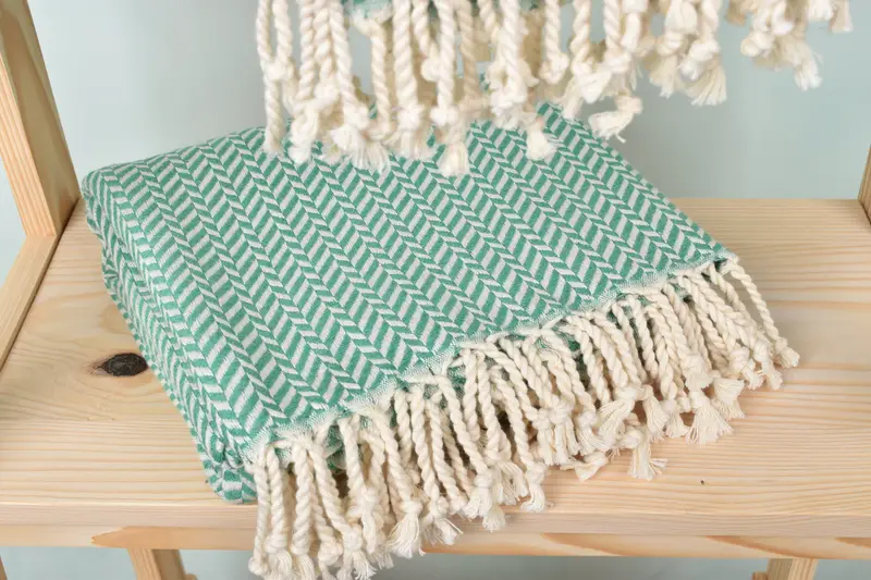 Oversized lightweight Turkish bath towel USA, Bathroom Towel, 70x40 Cotton Chevron Towel, Bridesmaid Gift, Spa Towel, Organic towel, Quick-dry towel - 5