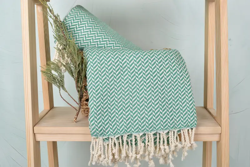 Oversized lightweight Turkish bath towel USA, Bathroom Towel, 70x40 Cotton Chevron Towel, Bridesmaid Gift, Spa Towel, Organic towel, Quick-dry towel - 4