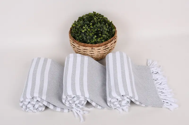 68x40 Cotton Striped Towel, Home Decor Gifts, Xmas Gifts, Luxury Beach Towel, Wedding Hand Made Gift, Large Turkish Towel, Handmade Gift - 8