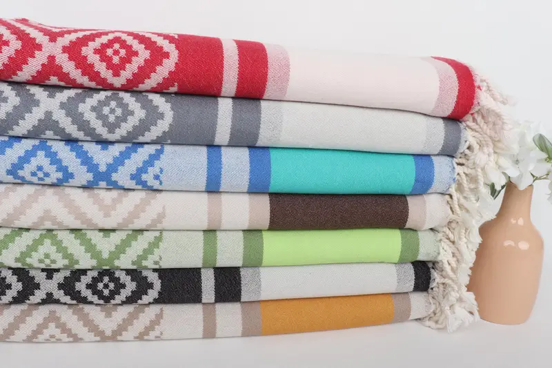 Gift For Bride, Turkish Towel USA, 70x36 Cotton Sun Design Towel, Wedding Gifts Towel, Bath towel, Organic Cotton Towel, Peshtemal Towel USA - 2