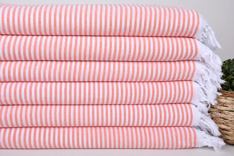 68x36 Cotton Striped Towel, Peshtemal Towel, Custom Wedding Towel, Wedding Favors, Monogrammed Beach Towel, Best Friend Christmas Gift, Pool Towels - 2