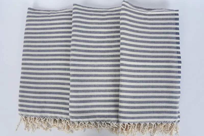 Boyfriend Gift, Bridesmaid Towel, Monogrammed Hand Towel, Bridesmaid Gifts, Personalized Gift, Gift For Coworker, 40x24 Cotton Striped Towel - 6