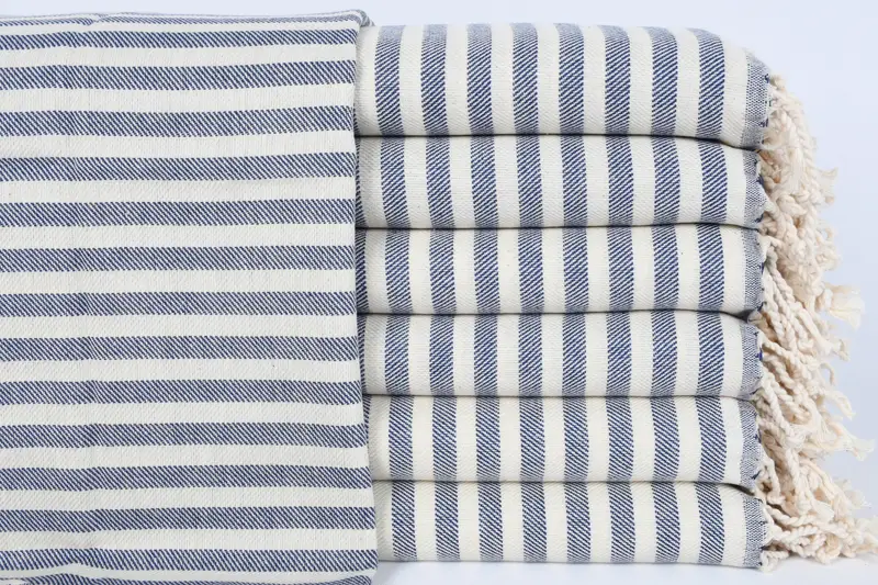 Boyfriend Gift, Bridesmaid Towel, Monogrammed Hand Towel, Bridesmaid Gifts, Personalized Gift, Gift For Coworker, 40x24 Cotton Striped Towel - 1