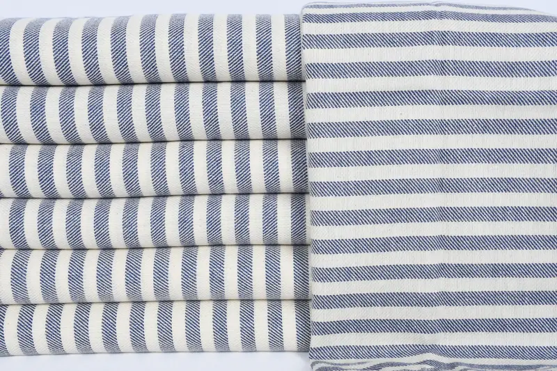 Boyfriend Gift, Bridesmaid Towel, Monogrammed Hand Towel, Bridesmaid Gifts, Personalized Gift, Gift For Coworker, 40x24 Cotton Striped Towel - 2