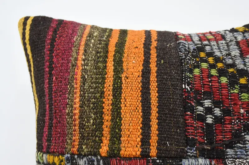 Decorative Pillow, Vintage Pillow, Vintage Kilim Throw Pillow, 20x20 Red Cushion, Kilim Pillow Cover, Handwoven Pillow Case, Pillow Case - 2