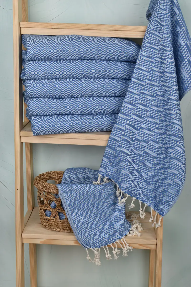 36x18 Cotton Zigzag Diamond Towel, Personalized Hand Towel, Monogram Hand Towel, Christmas Favors, Bachelorette Party Decorations, Small Bath Towels - 3