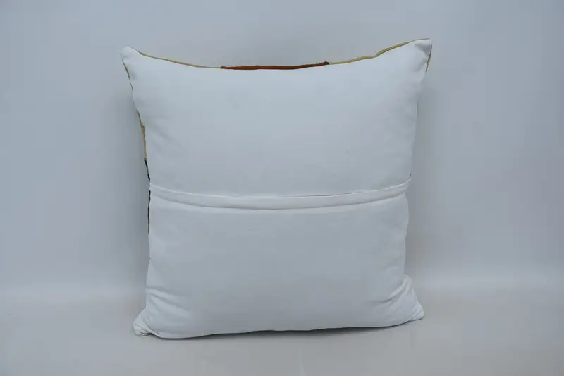 Lounge Throw Cushion, Kilim Pillow, Throw Kilim Pillow, Pillow for Couch, Aesthetic Pillow Sham, 28x28 Beige Pillow, Cushion Cover - 6