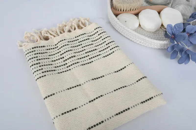 Turkish Tea Towel, 36x18 Cotton Striped Design Towel, Bathroom Towels, Turkish Towel Hand Towel, Best Friend Gift, Family Gift, Xmas Gifts - 6