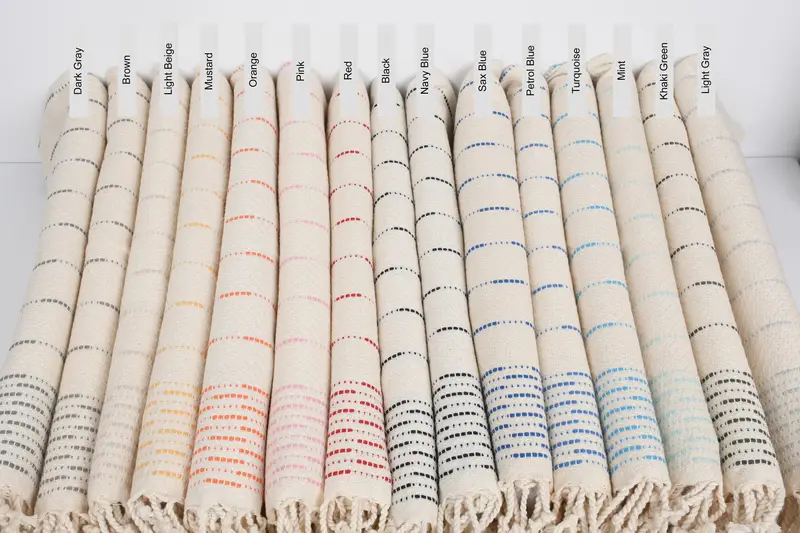 Turkish Tea Towel, 36x18 Cotton Striped Design Towel, Bathroom Towels, Turkish Towel Hand Towel, Best Friend Gift, Family Gift, Xmas Gifts - 1