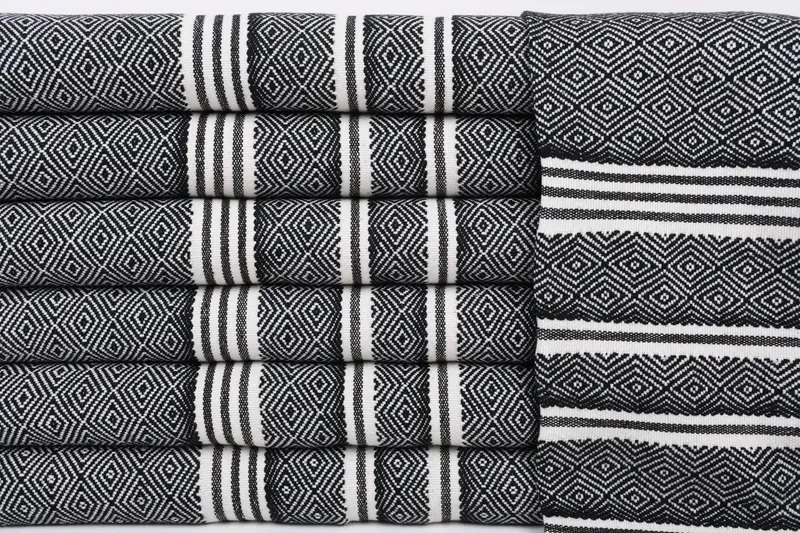 40x18 Cotton Diamond Towel, Personalized Dish Towel, Bridal Shower Favor, Best Friend Gift, Personalized Gift, Personalized Kitchen Towel - 1