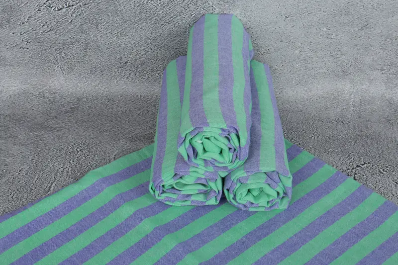 Handmade Gift, Organic Beach Towel, Bridal Shower Gift, 70x36 Cotton Striped Towel, Bachelorette Party Gifts, Bride Gift, Beach Towel Personalized - 7