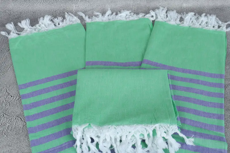 Handmade Gift, Organic Beach Towel, Bridal Shower Gift, 70x36 Cotton Striped Towel, Bachelorette Party Gifts, Bride Gift, Beach Towel Personalized - 4