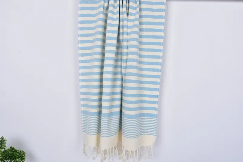 Custom Towel Beach, Personalized Towel, 68x36 Cotton Striped Terry Towel, Bridesmaid Gifts Personalized, Soft towel, Peshtemal Towel, Scarf Towel - 8