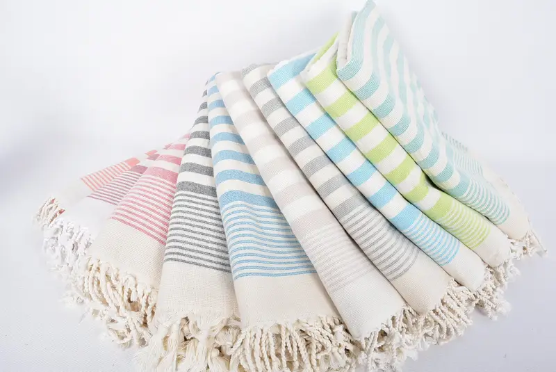 Custom Towel Beach, Personalized Towel, 68x36 Cotton Striped Terry Towel, Bridesmaid Gifts Personalized, Soft towel, Peshtemal Towel, Scarf Towel - 4