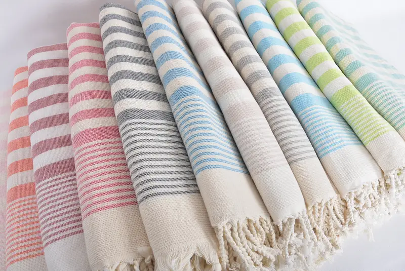 Custom Towel Beach, Personalized Towel, 68x36 Cotton Striped Terry Towel, Bridesmaid Gifts Personalized, Soft towel, Peshtemal Towel, Scarf Towel - 6