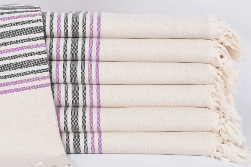 70x40 Linen Striped Towel, Large Beach Towel Personalized, Towel With Name, Maid Of Honor Gift, Custom Towel, Quick-dry towel, Gift For Her