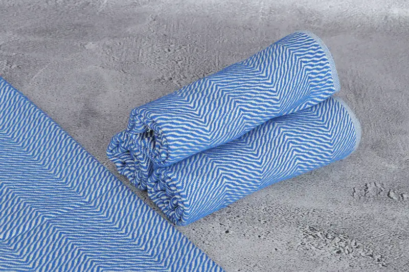 Valentine Day Gift For Her, Bridal Gifts, Turkish Tea Towel, Xmas Gifts, Wedding Gift, Turkish Towel Hand Towel, 40x20 Cotton Chevron Towel - 8
